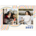 Fotokalender A3 Enkel — Retro ränder [omslag]