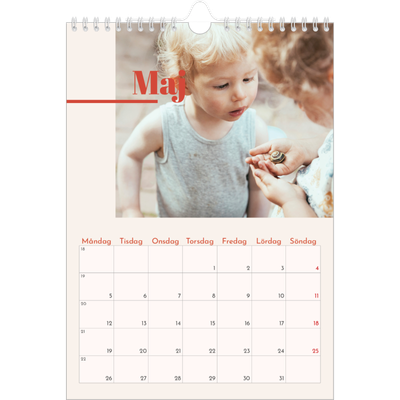 Fotokalender A4 Enkel (20 x 30 cm) — 90-talets nostalgi [omslag]