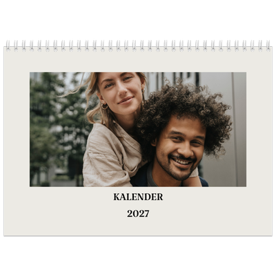 Fotokalender A3 Klassisk (30 x 40 cm) — Simpel och modernt [omslag]