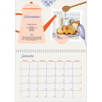Fotokalender A3 Klassisk — Året i recept