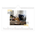 Fotokalender A5 Enkel — Dubblett text [April]