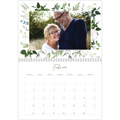 Fotokalender A3 Klassisk (30 x 40 cm) — Klassiska blommor [Februari]
