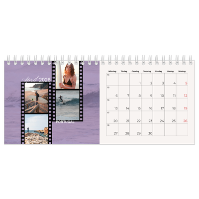 Skrivbordskalendrar — Äventyrslängtan [April]