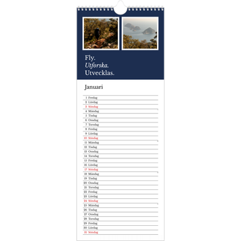 Fotokalender Smal (15x40cm) — Redaktionell Jord