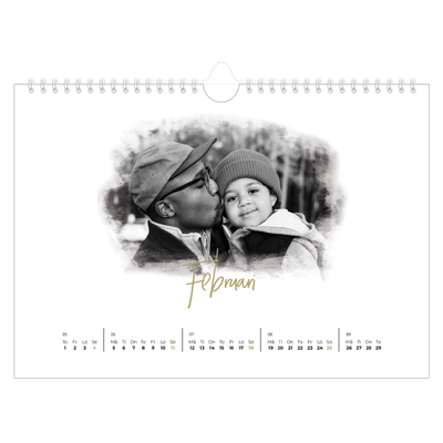 Fotokalender A4 Enkel — Fotoeffekter [Februari]