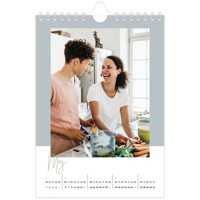 Fotokalender A5 Enkel — Kalender i naturfärger [omslag]