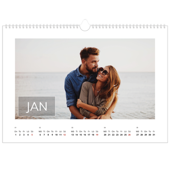 Fotokalender A3 Enkel — Stor dato