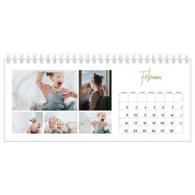 Skrivbordskalendrar — Handskriven månad [Februari]