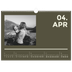 Fotokalender A3 Enkel — Modern och djärv [April]