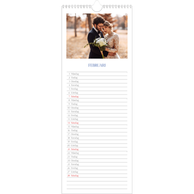 Fotokalender Smal  — Koboltklassiker [Februari]