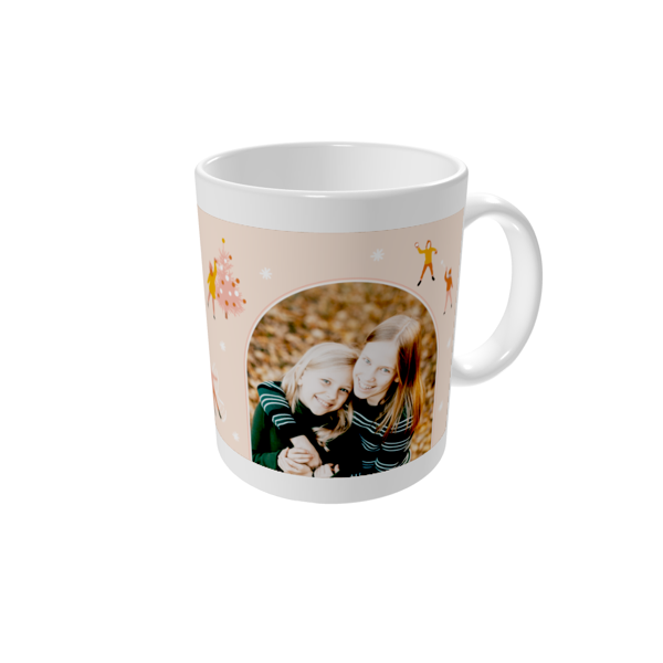 Fotomugg — Snöängel och vinterlek