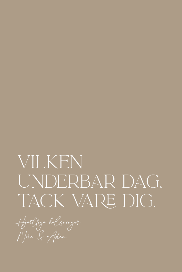 Tack — Elegant stil