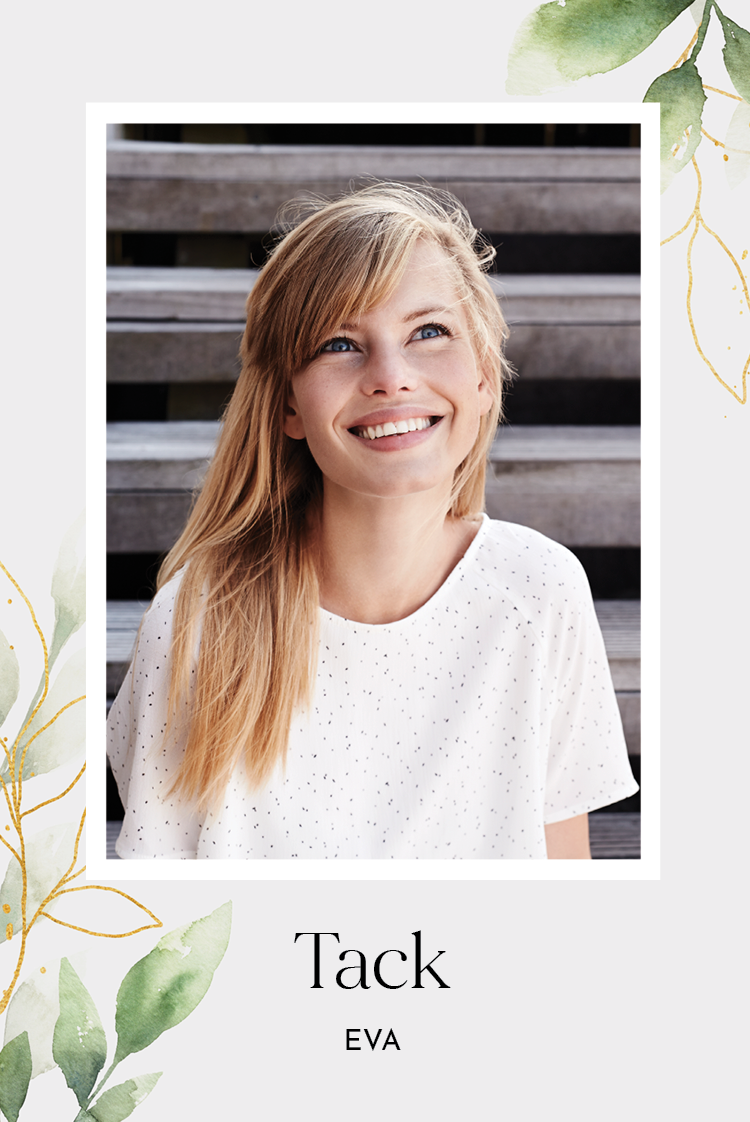 Tack — Blomster akvarell