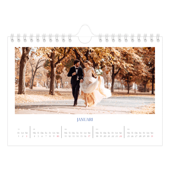 Fotokalender A5 Enkel — Koboltklassiker