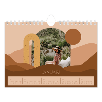 Fotokalender A5 Enkel — Neutrala berg