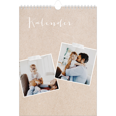 Fotokalender A4 Enkel (20 x 30 cm) — Scrapbook kalender [omslag]