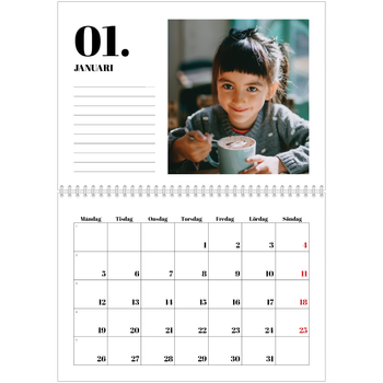 Fotokalender A3 Klassisk — Serif och ögonblick