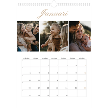 Fotokalender A3 Enkel — Fotolister