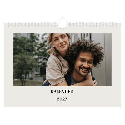 Fotokalender A4 Enkel — Simpel och modernt [omslag]