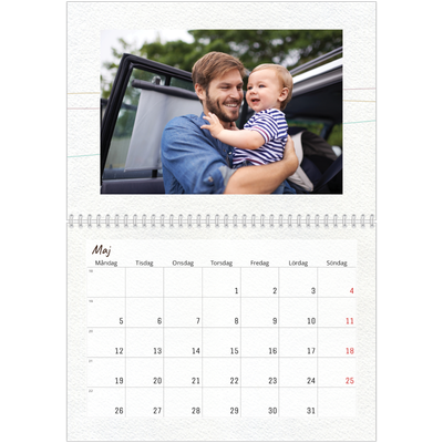 Fotokalender A3 Klassisk (30 x 40 cm) — Blompapper [omslag]