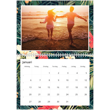 Fotokalender A3 Klassisk — Botanisk stil