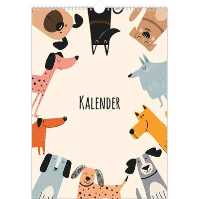 A3 Årskalender — Hundtassar och klotter [omslag]