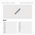 Årskalender kvadratisk — Designa din egna fotoprodukt [April]