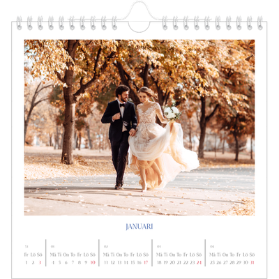 Årskalender kvadratisk — Koboltklassiker [Januari]
