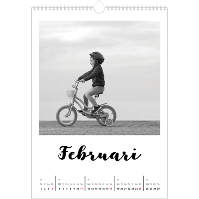 A3 Årskalender — Handskriven [Februari]