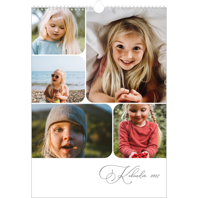 A3 Årskalender — Ögonblicksbilder och skrift [omslag]