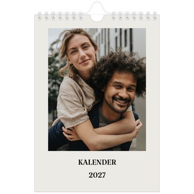 Fotokalender A5 Enkel — Simpel och modernt [omslag]