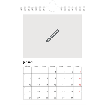 Fotokalender A5 Enkel — Designa din egna fotoprodukt