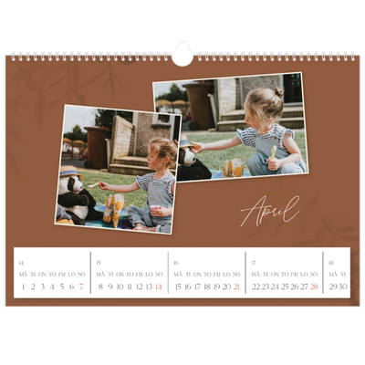 Fotokalender A3 Enkel — Jordnära [April]