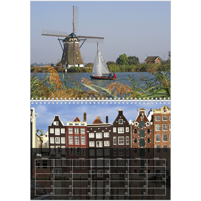 Fotokalender A3 Klassisk (30 x 40 cm) — Transparent kalender [omslag]