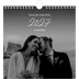 Årskalender kvadratisk — Elegant skrift [omslag]