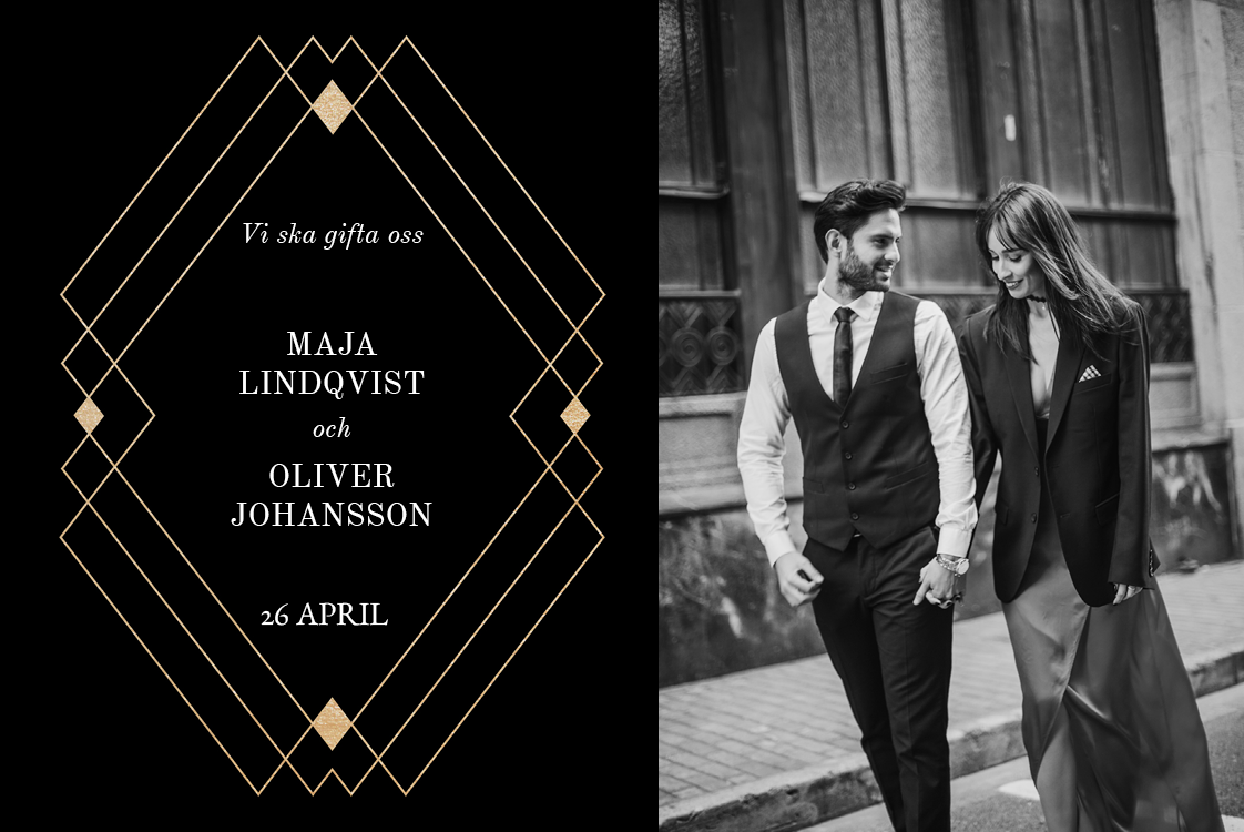 Inbjudningar — Art Deco