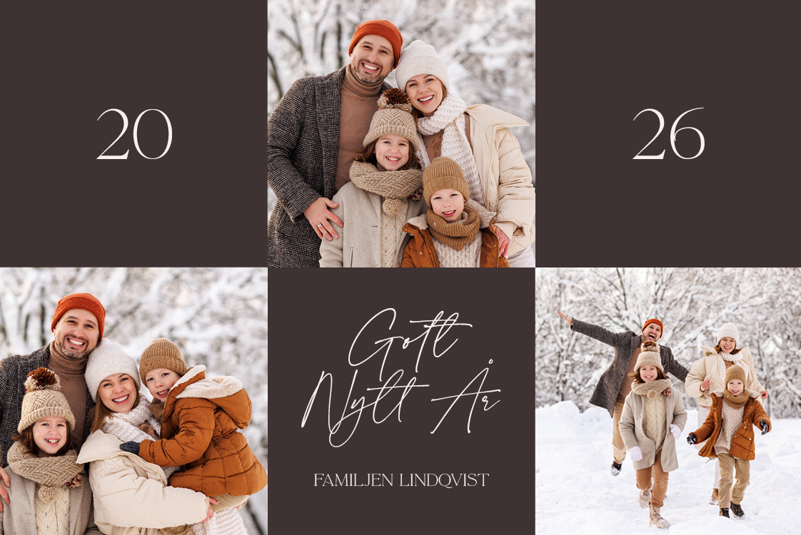 Fotokort — Rutigta bilder