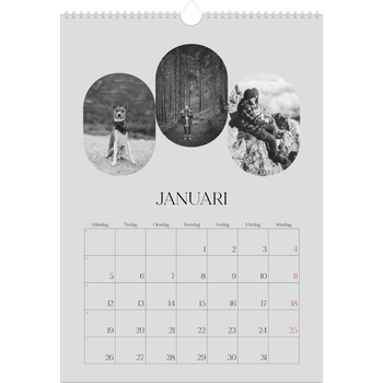 Fotokalender A3 Enkel — Den öppna vägen