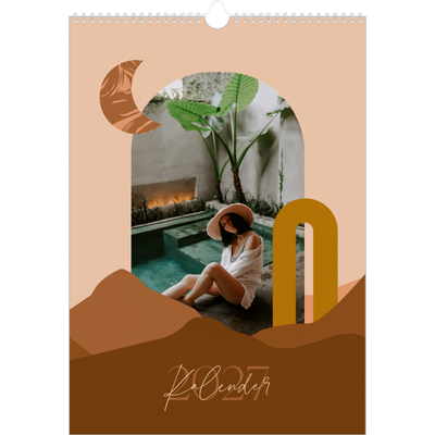 A3 Årskalender — Neutrala berg [omslag]