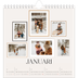 Årskalender kvadratisk — Bildvägg [Januari]