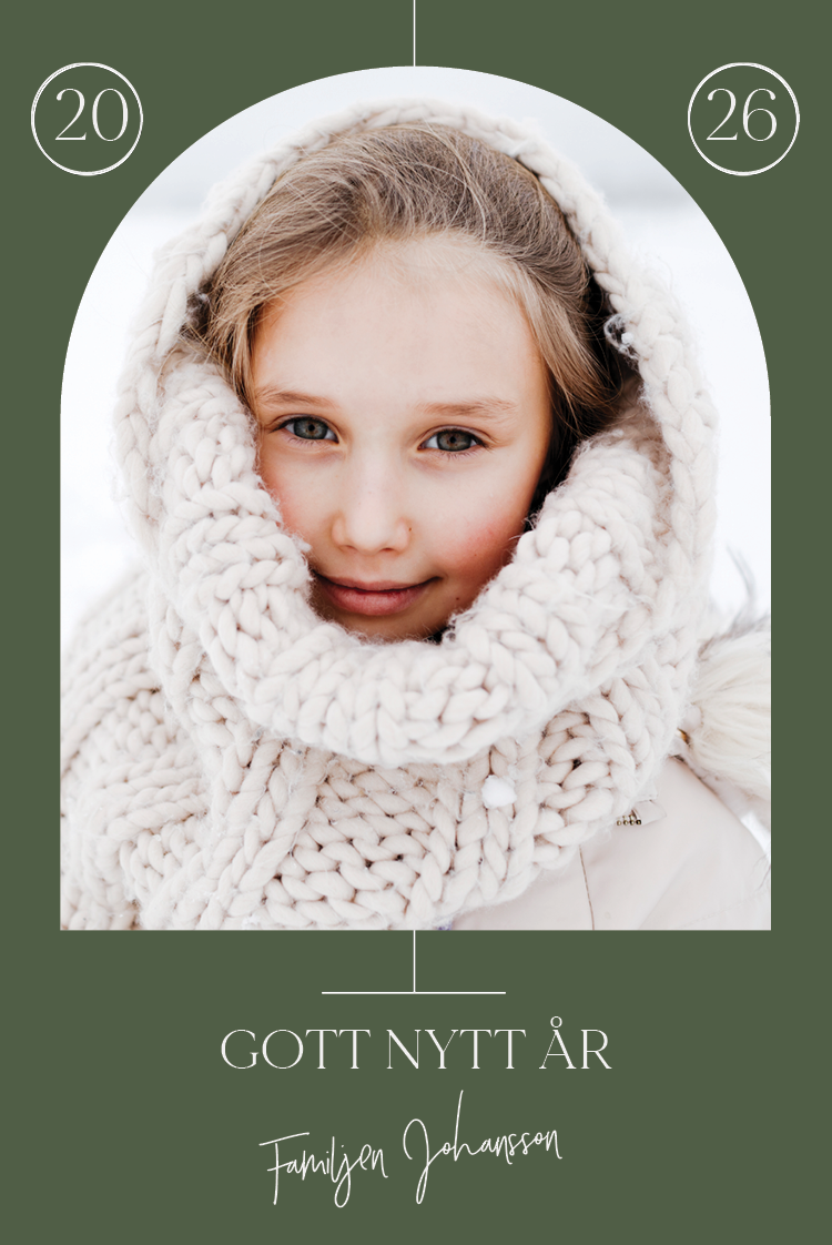 Fotokort — Grön fotoram