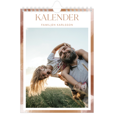 Fotokalender A5 Enkel — Borsteffekt [omslag]