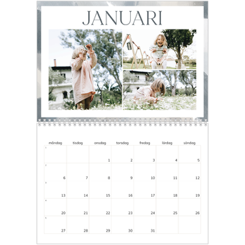 Fotokalender A3 Klassisk — Borsteffekt