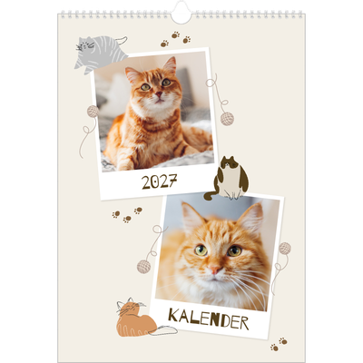 A3 Årskalender — Lekfull kattunge [omslag]
