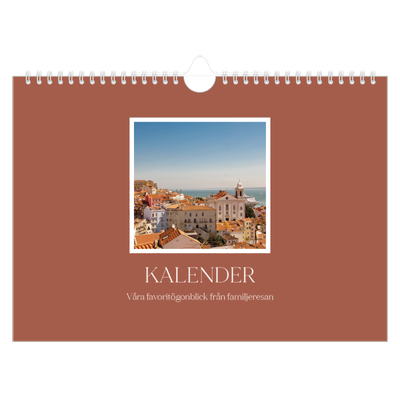 Fotokalender A4 Enkel — Klassiska färger [omslag]