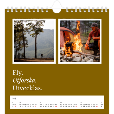 Årskalender kvadratisk — Redaktionell Jord [Maj]
