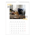 Fotokalender A4 Enkel (20 x 30 cm) — Dubblett text [April]