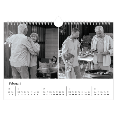 Fotokalender A4 Enkel — Bilder i fokus [Februari]