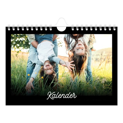Fotokalender A5 Enkel — Svart [omslag]