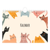 Fotokalender A5 Enkel — Kattassistentar och klotter [omslag]